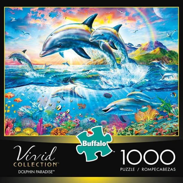 Buffalo Games Vivid Collection Le puzzle Dolphin Paradise en 1000 pièces