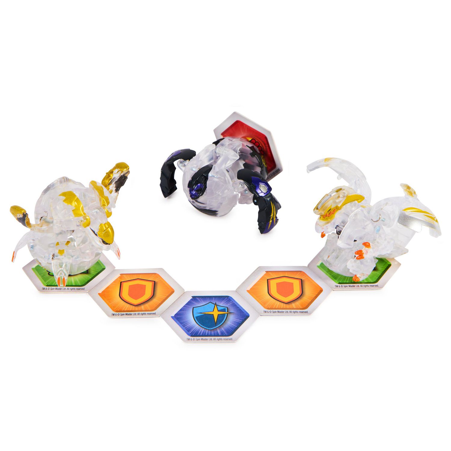 Bakugan Legends Starter 3-Pack, Gorthion Ultra with Viloch and Leonidas,  Collectible Action Figures, Ages and Up