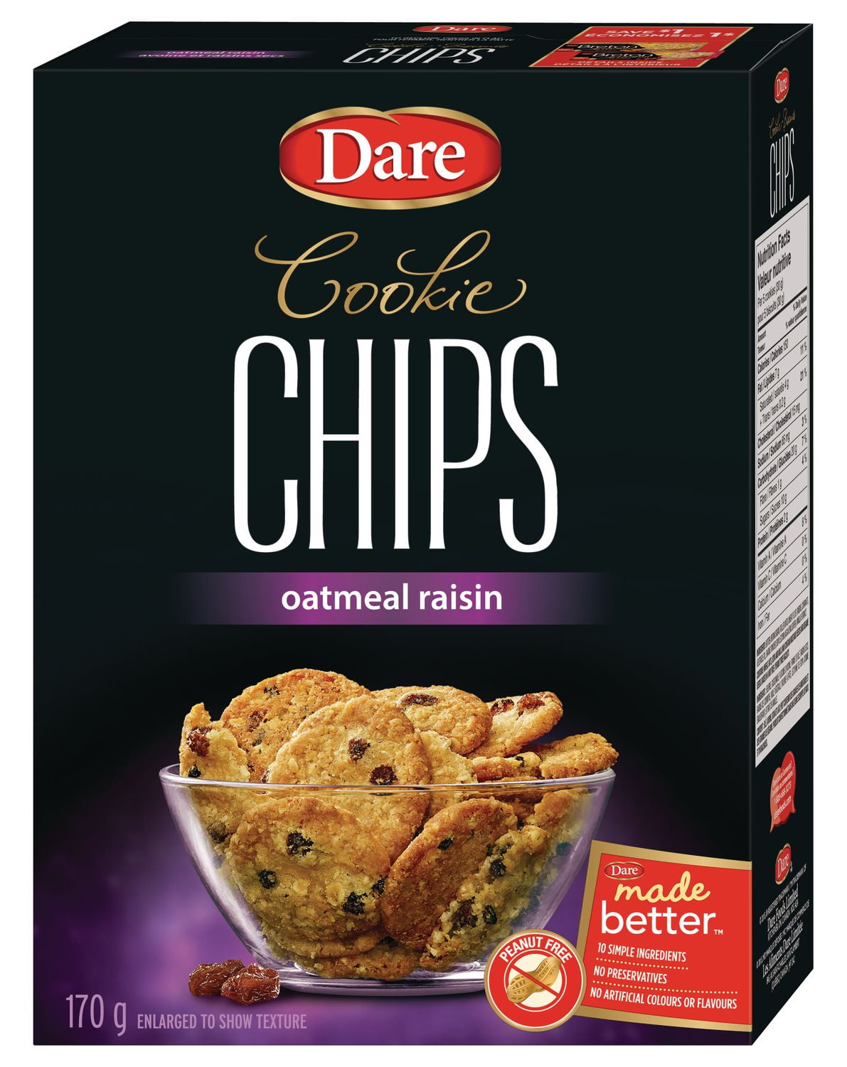 Dare Oatmeal Raisin Cookie Chips Walmart Canada