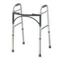 thumbnail image 1 of Drive Medical Silver Deluxe Two Button Folding Walker, 1 of 1
