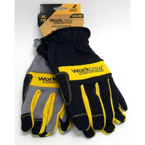 WorkCrew HP 2Pk Utility Glove X-Large, Utility Glove XL
