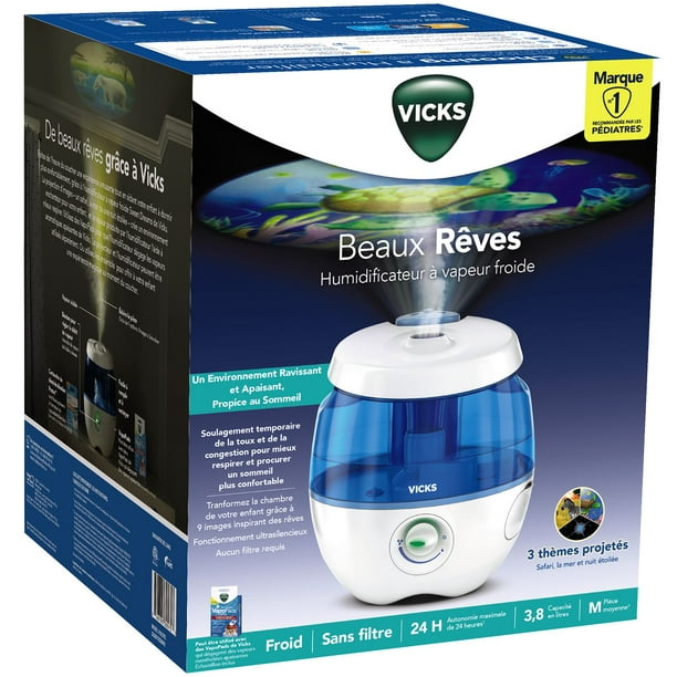 Vicks Cool Mist humidificateur à ultrasons VUL565E à petit prix