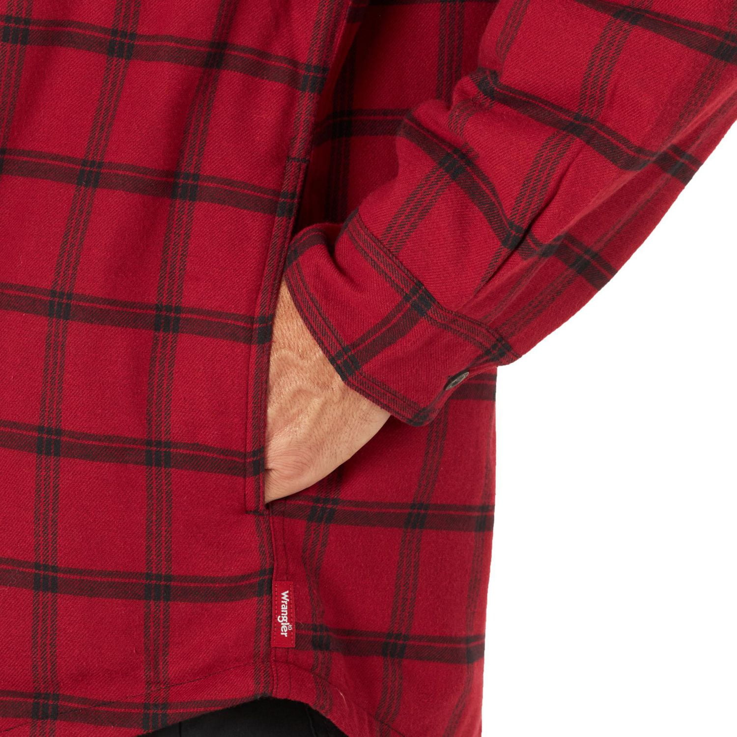 Wrangler Men's Sherpa Lined Shirt Jacket