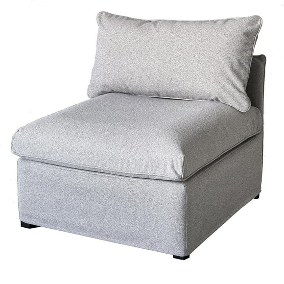 Patioflare Flexiform Modular Set Outdoor Armless Chair, Grey