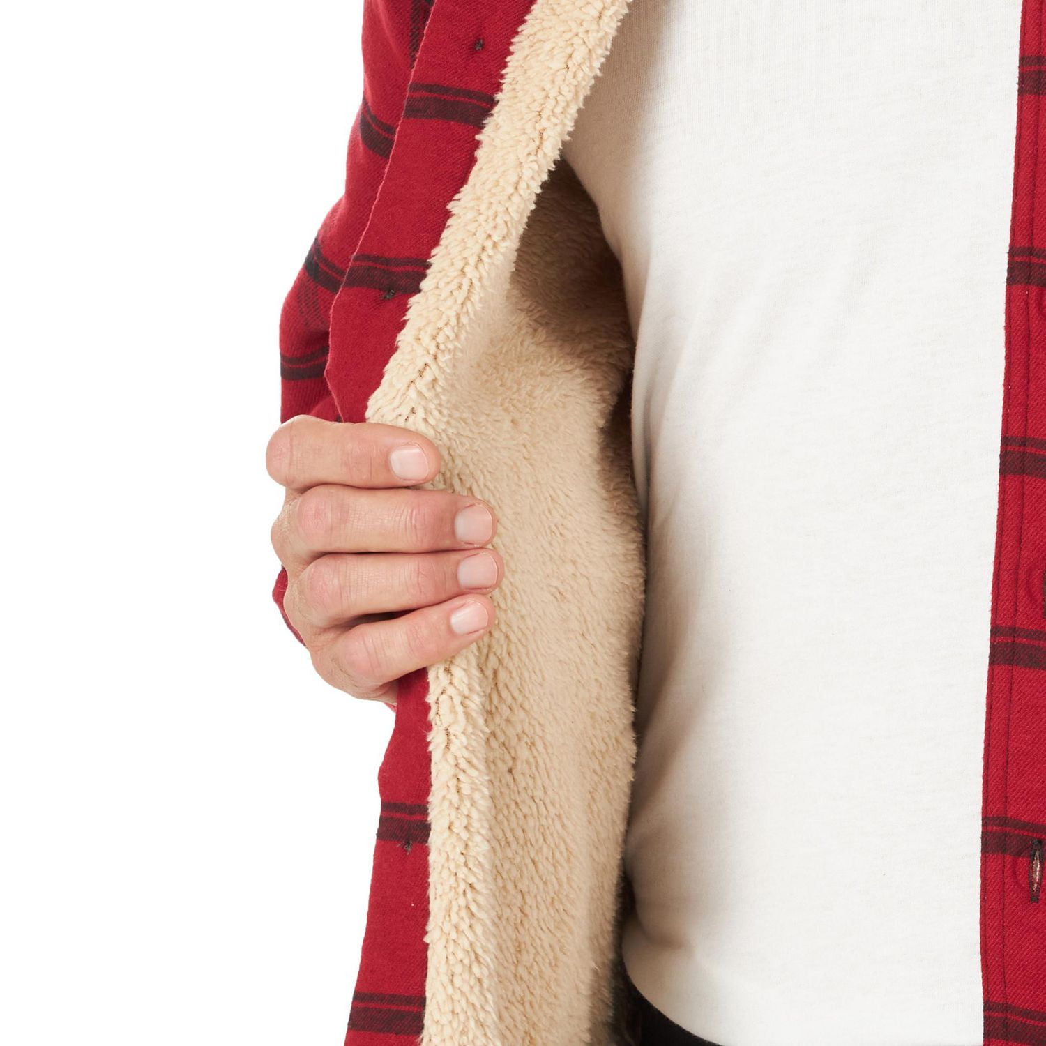 Wrangler Men's Sherpa Lined Shirt Jacket