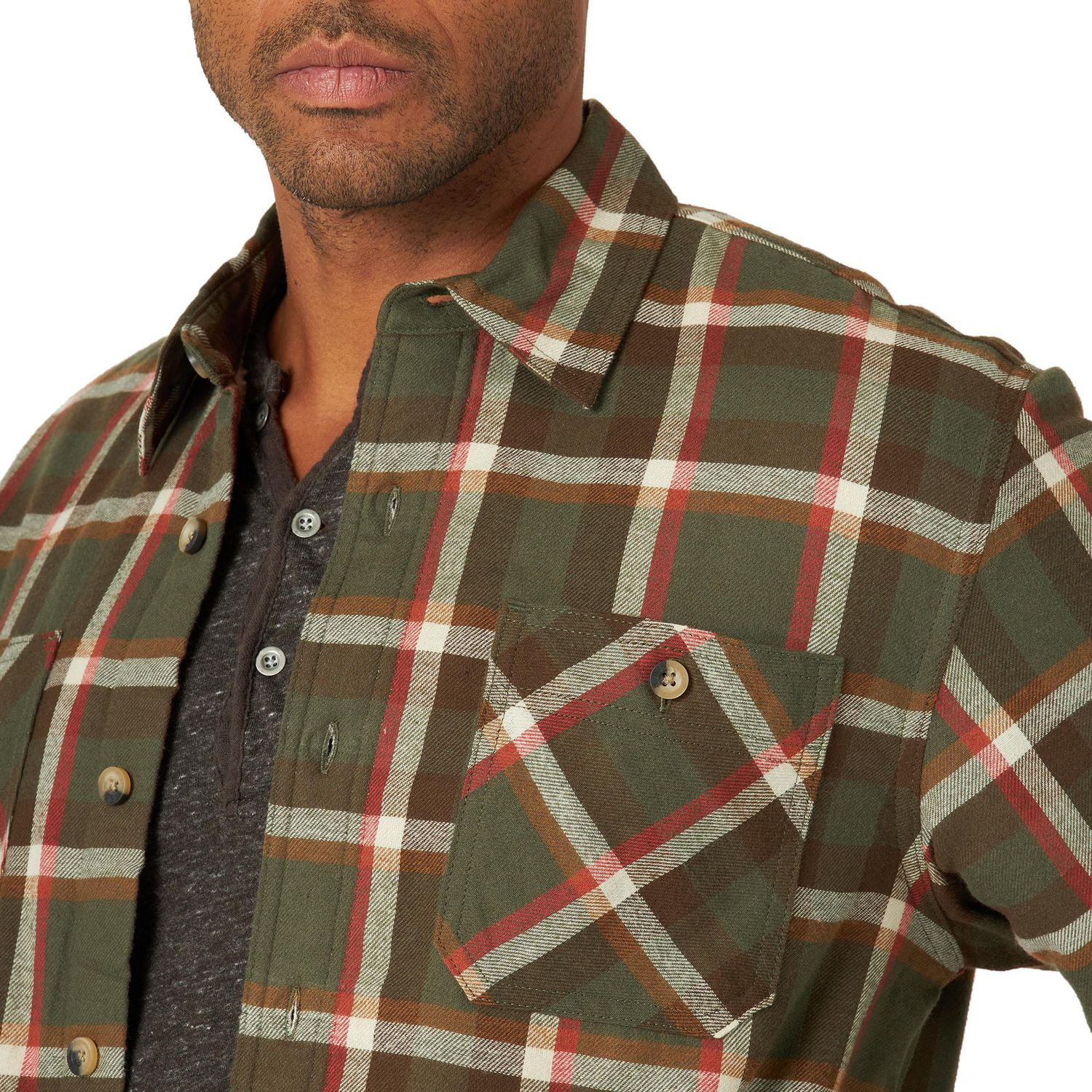 Wrangler Men's Sherpa Lined Shirt Jacket