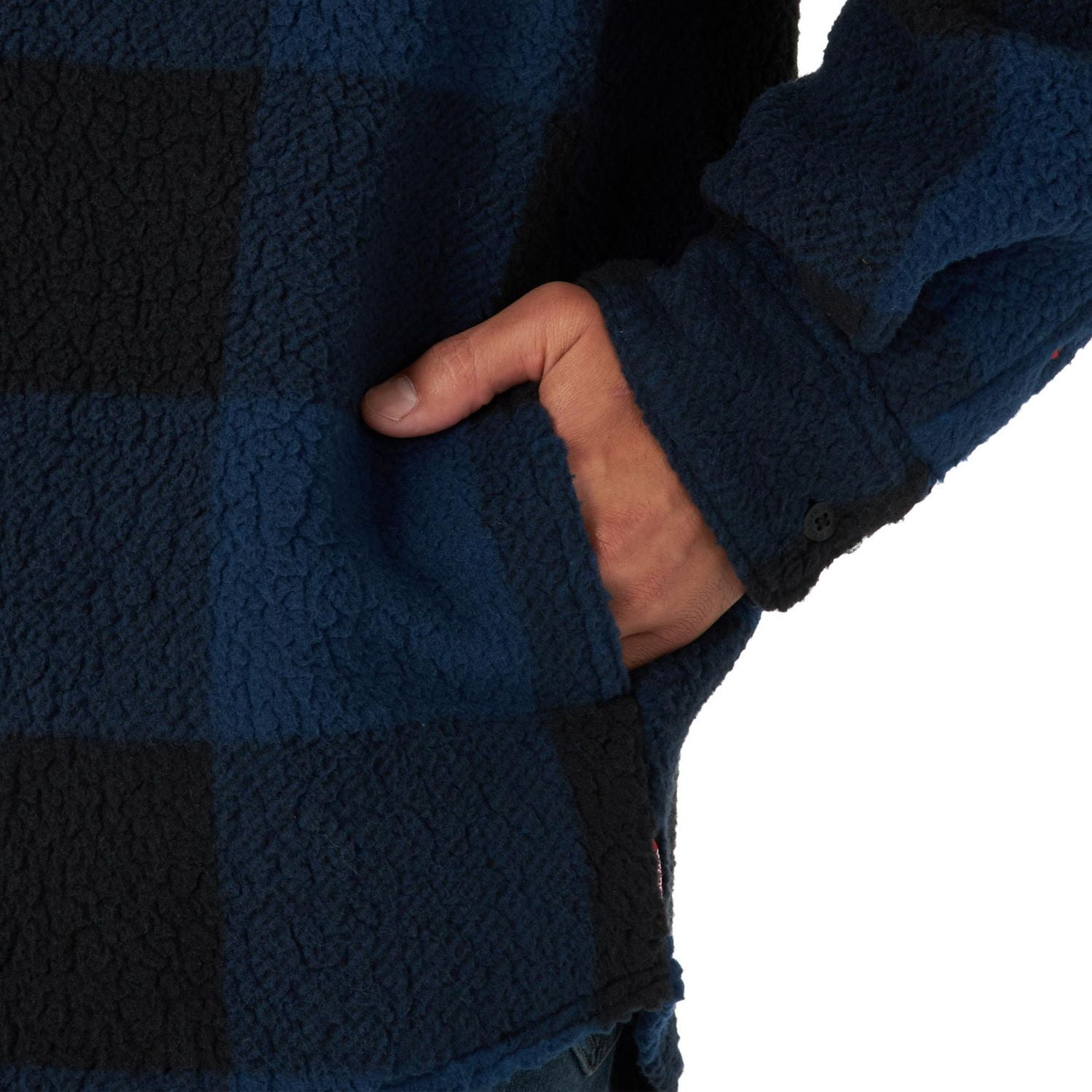 Wrangler Men's Buffalo Check Fleece Shirt Jacket