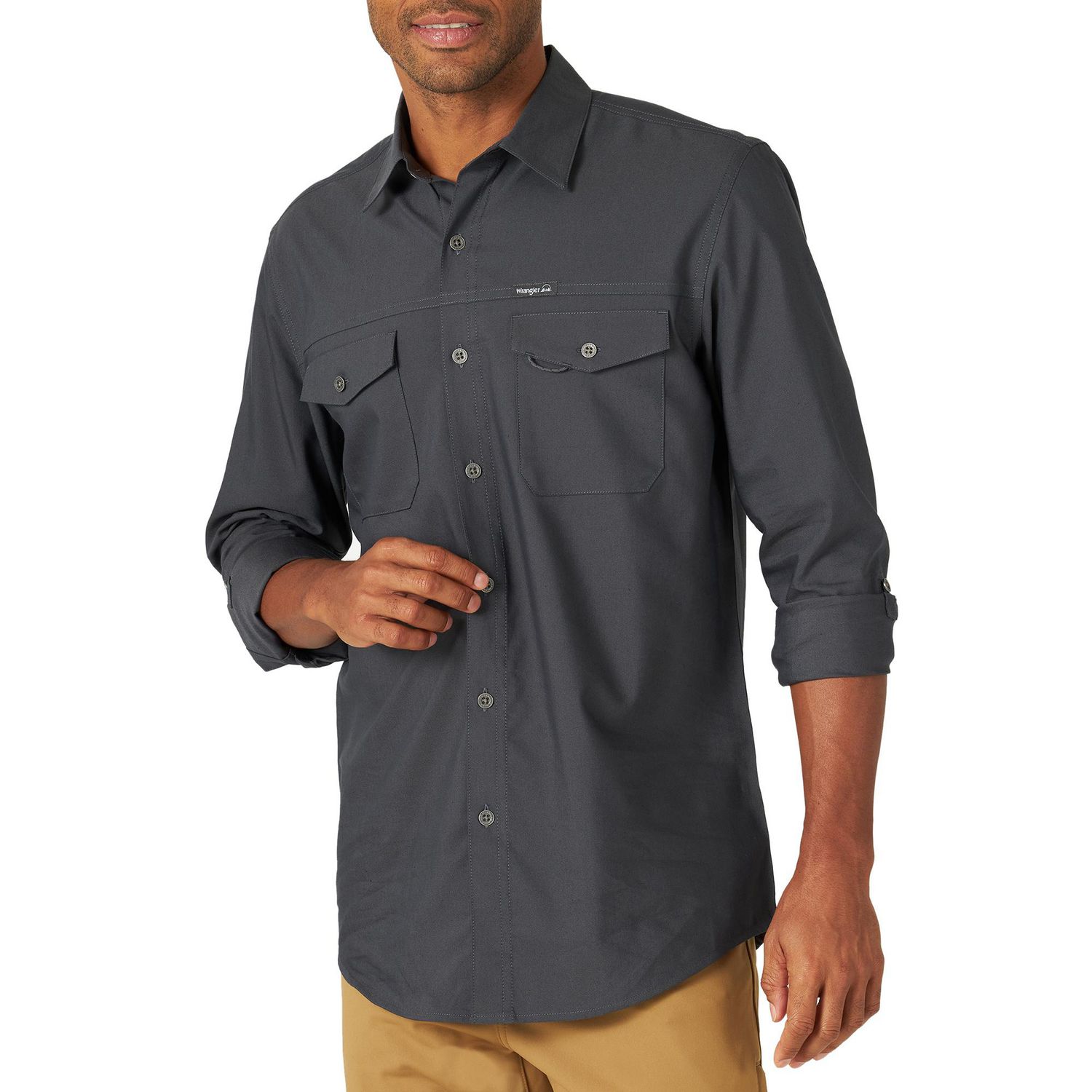 Wrangler Men's Long Sleeve Outdoor Performance Shirt | Walmart Canada