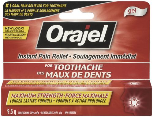 Orajel Maximum Strength Toothache Pain Relief Gel 9.5g, Orajel Max ...