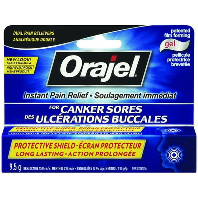 Gel Orajel pour ulcérations buccales 9.5 g