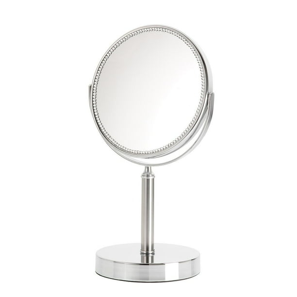 Grand miroir de coiffeuse avec brillants en chrome de Danielle