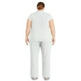thumbnail image 3 of Pyjama 2 pièces en jersey George Plus pour femmes, 3 of 6