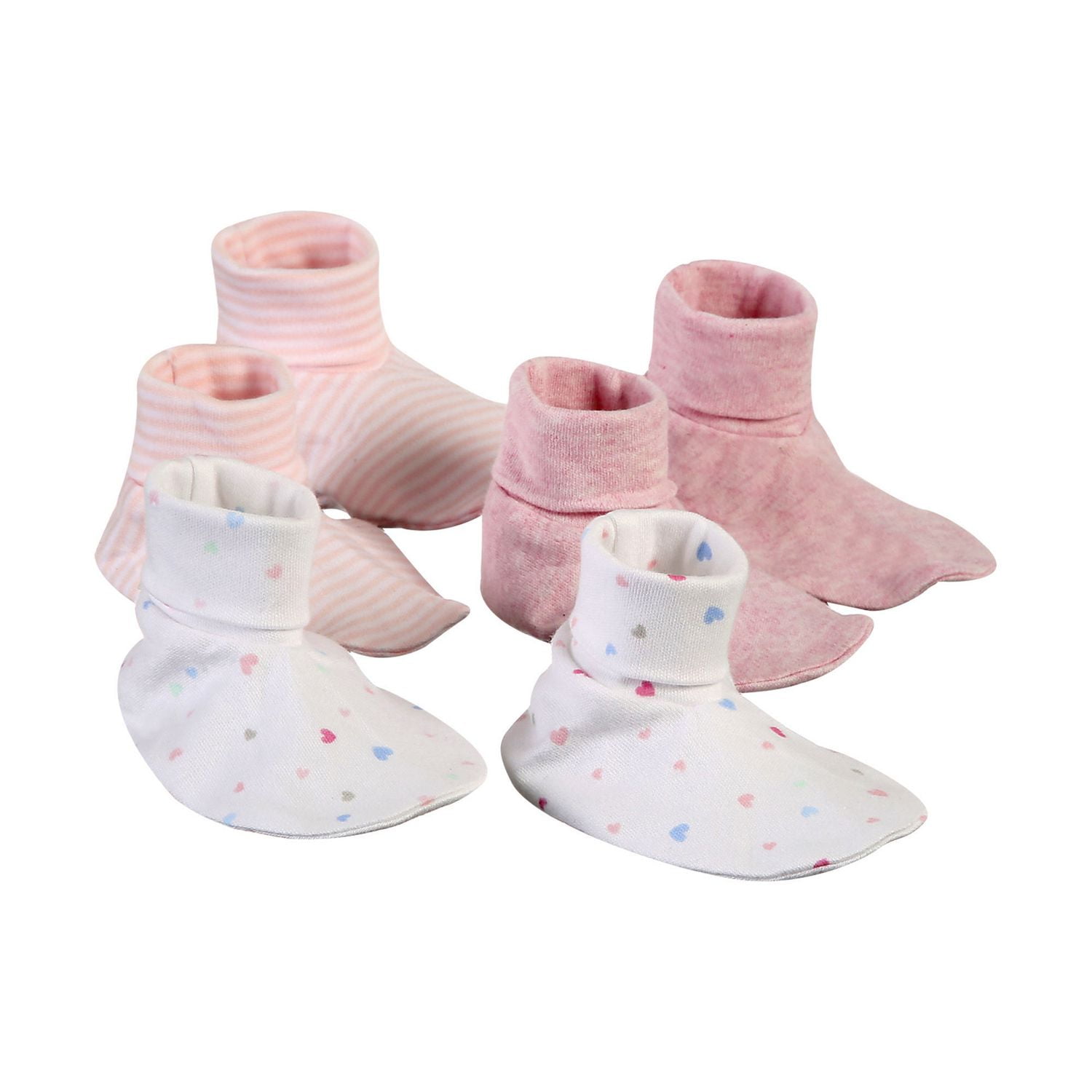 baby Girls' Cotton Booties, 3Pack Walmart Canada