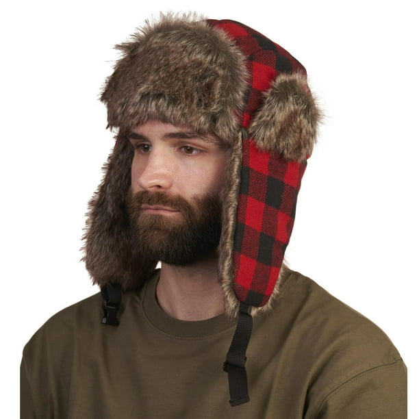 Carter Brushed Plaid Trapper Hat