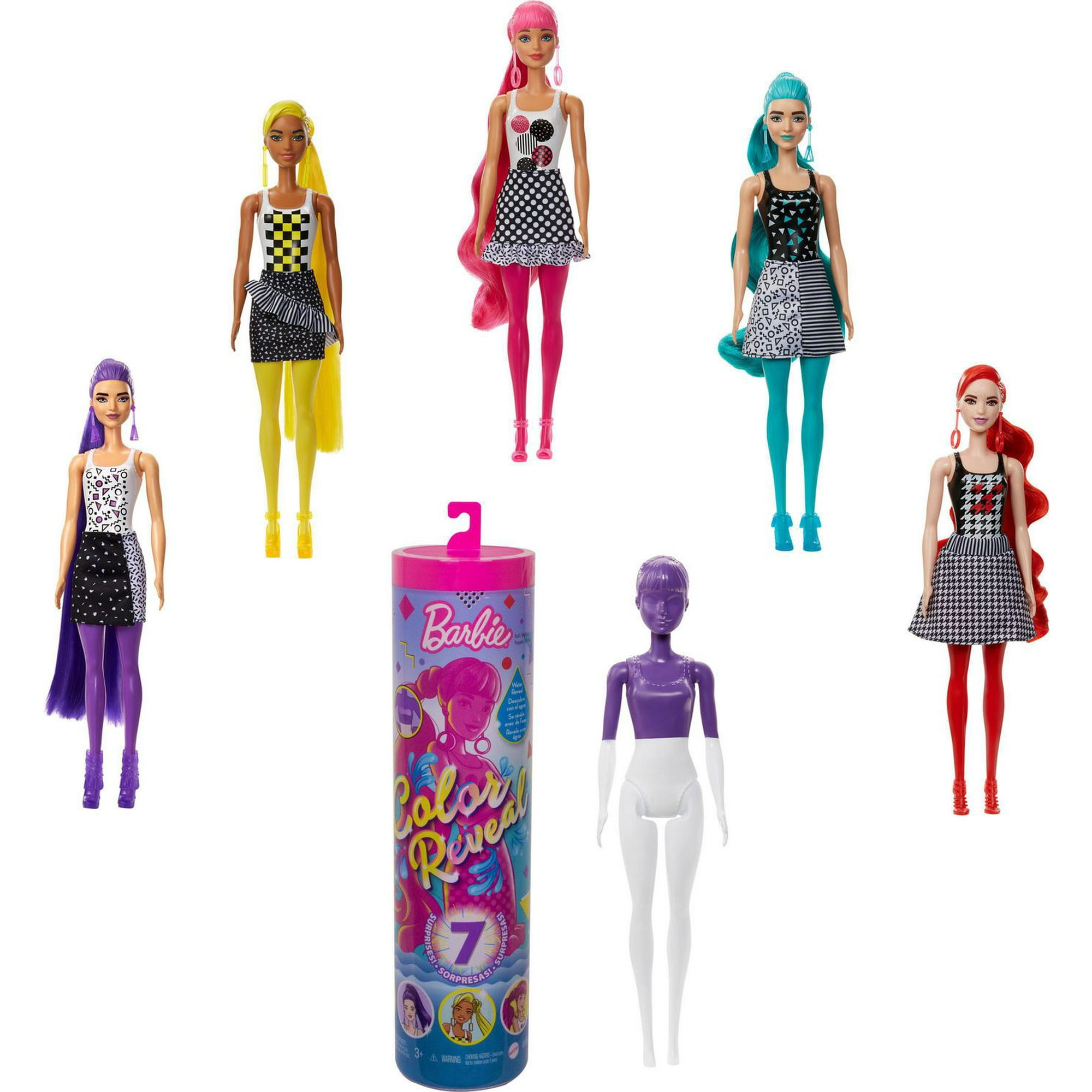 Barbie Made to Move Posable Doll in Purple Color-Blocked Top and