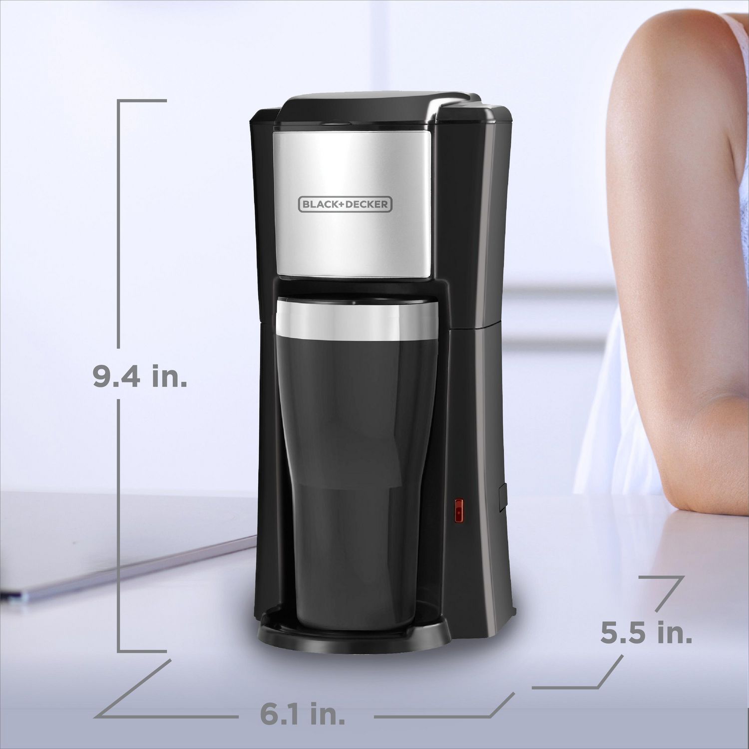 Black and decker one cup coffee maker sale