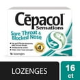 thumbnail image 1 of Cepacol® Sensations Sore Throat and Blocked Nose, Sore Throat Lozenges, 1 of 6