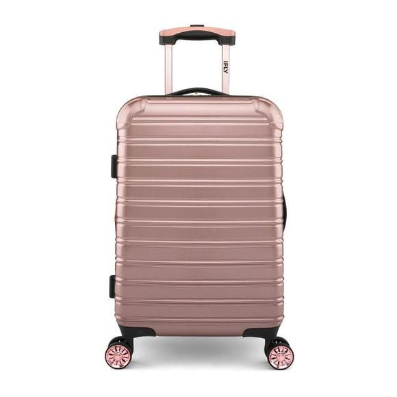 iFLY Hardside Fibertech Luggage 22", Rose Gold, 22" hardside