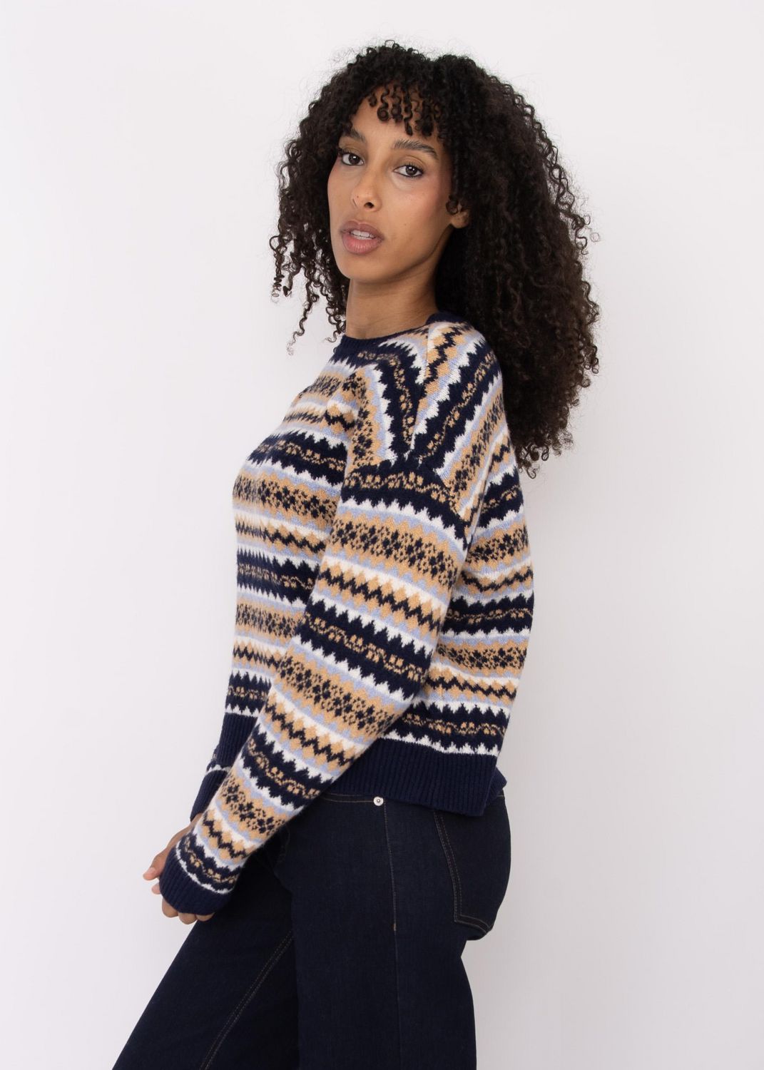 CLOTH BY DESIGN Fair Isle Crewneck Sweater - Walmart.ca