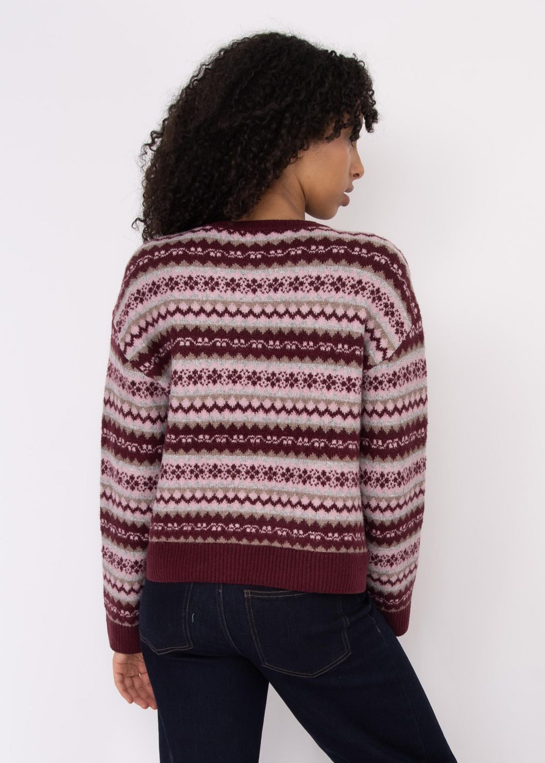 CLOTH BY DESIGN Fair Isle Crewneck Sweater - Walmart.ca