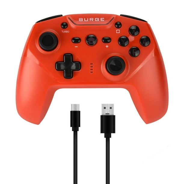 Manette sans fil Surge Switchpad Pro pour Nintendo Switch et Nintendo Switch OLED - Rouge