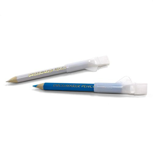 Ensemble de crayons de couturière Unique creativ L’ensemble de crayons de couturière Unique creativ comprend un crayon blanc et un crayon bleu idéal pour marquer les tissus clairs et foncés.