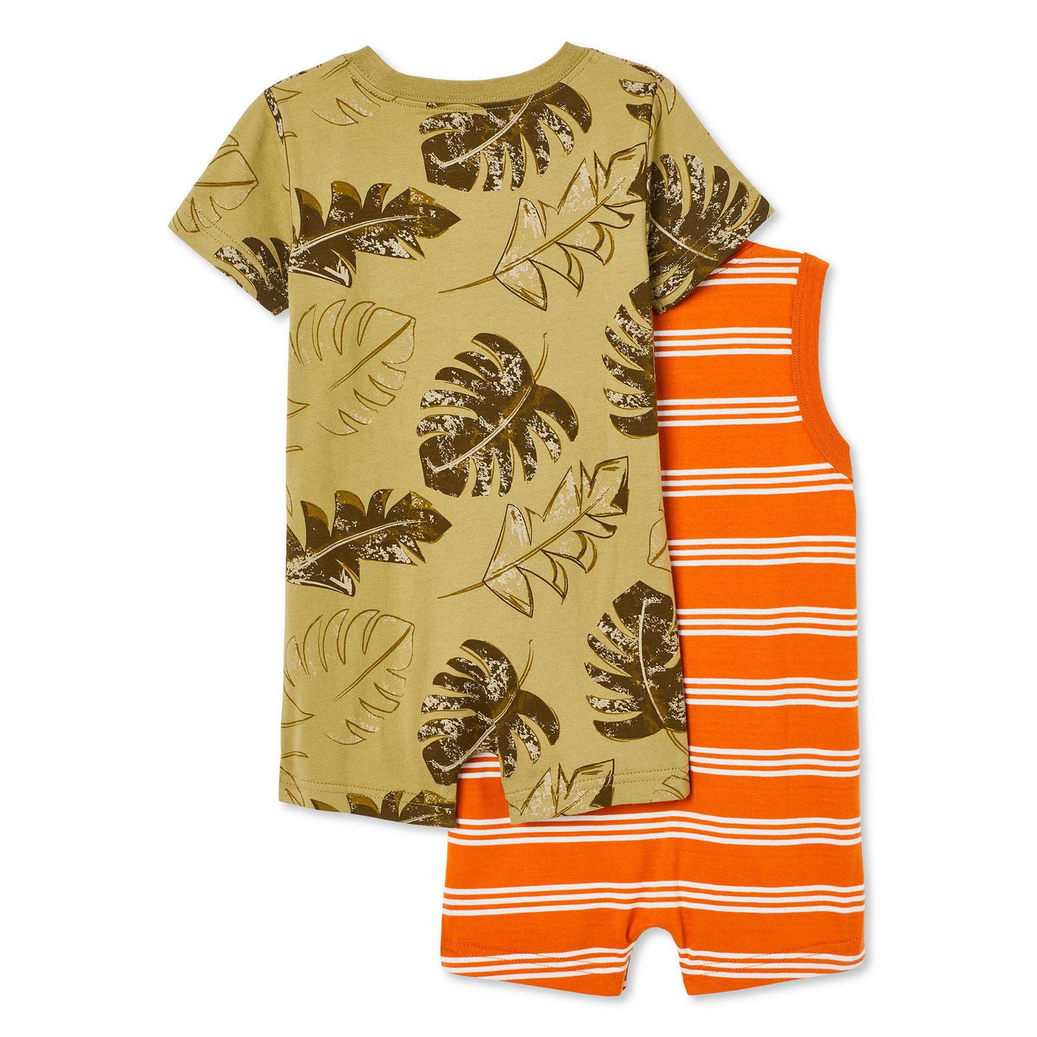George Baby Boys' Romper 2-Pack, Sizes 0-24 months