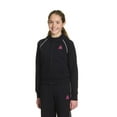 thumbnail image 3 of Reebok Girls "Starter" Zip-Up Cropped Hoodie with Piping and Pockets, 3 of 6