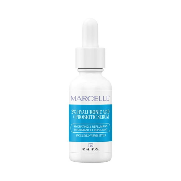 Marcelle 2% Hyaluronic Acid + Probiotic Serum, Hydrating & repulping, 30 mL