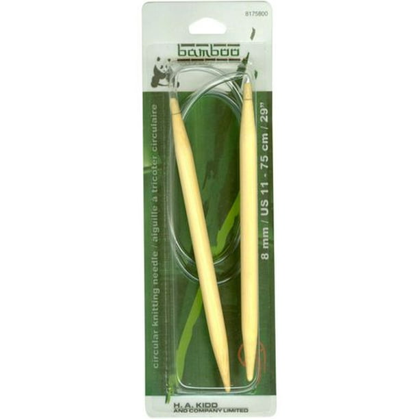 Bamboo Circular Knitting Needle 75cm /8.00mm Walmart.ca