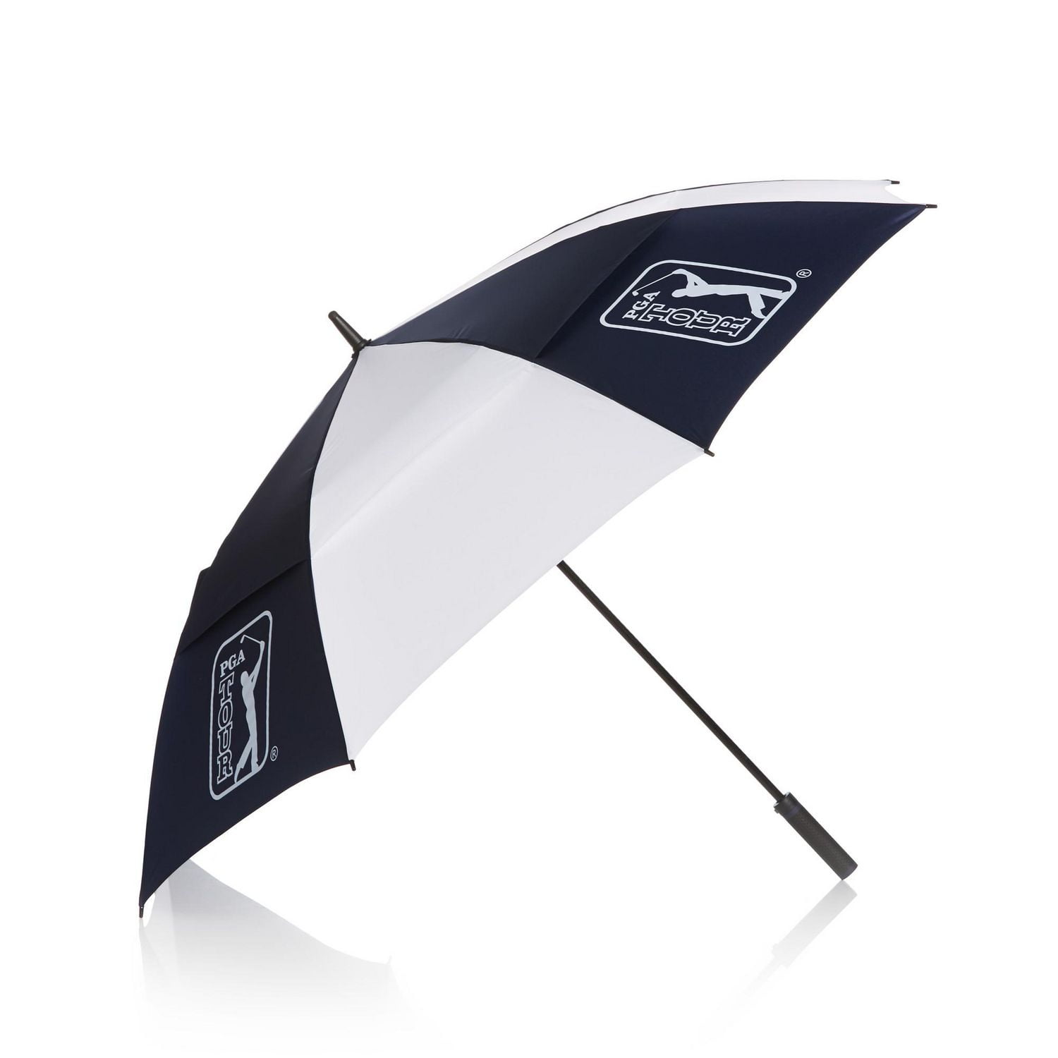 PGA TOUR Course Essentials 68 Inch Double Canopy Umbrella With Easy Button Open Closure, PGA TOUR Course Essentials Umbrella
