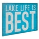 Canadiana Sentiment imprimé “Lake Life Is Best" – image 2 sur 4