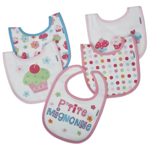 5Pack Terry Starter Bibs Pink French Walmart Canada