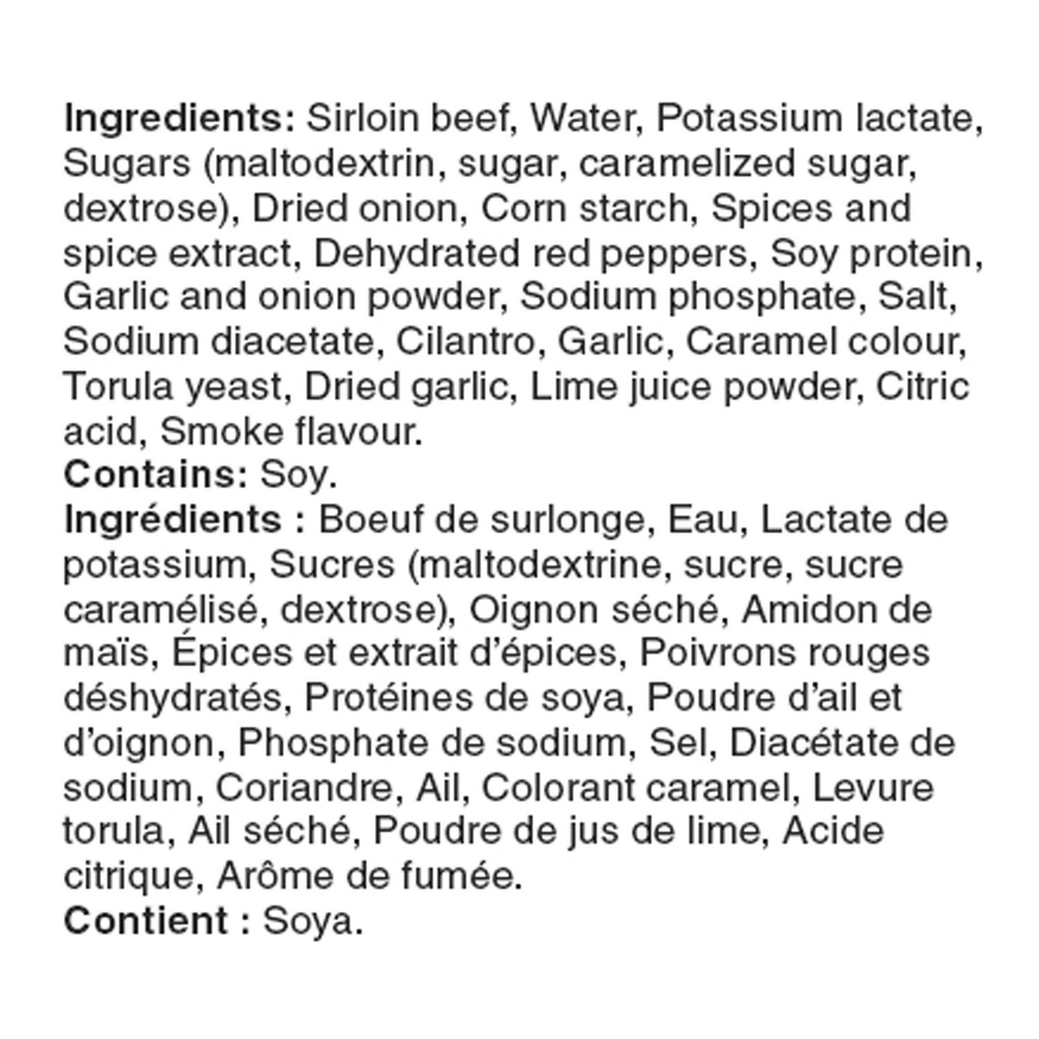 Great Value fully cooked Fajita Sirloin Beef Strips, 175 g