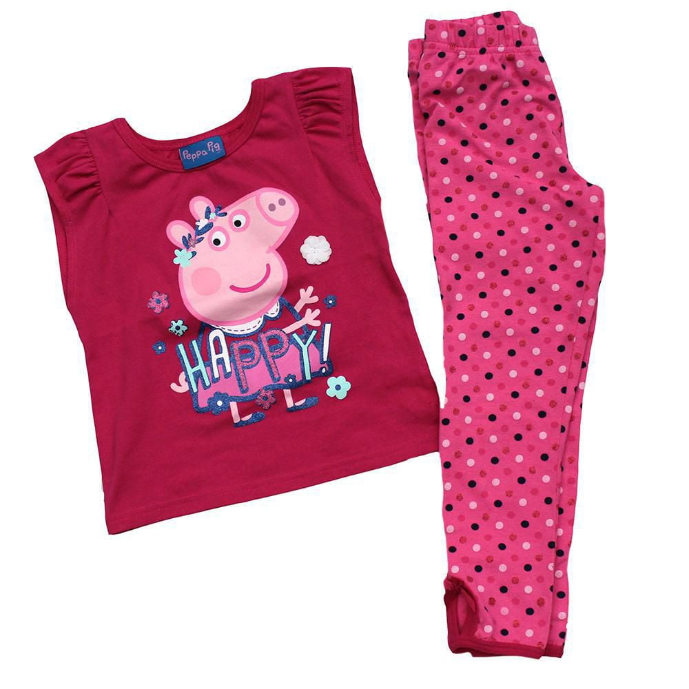 Peppa Pig Toddler Girls Top & Legging 2 Piece Set