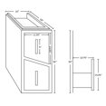 thumbnail image 2 of Tiroir modulaire American Imaginations en gris, 2 of 2