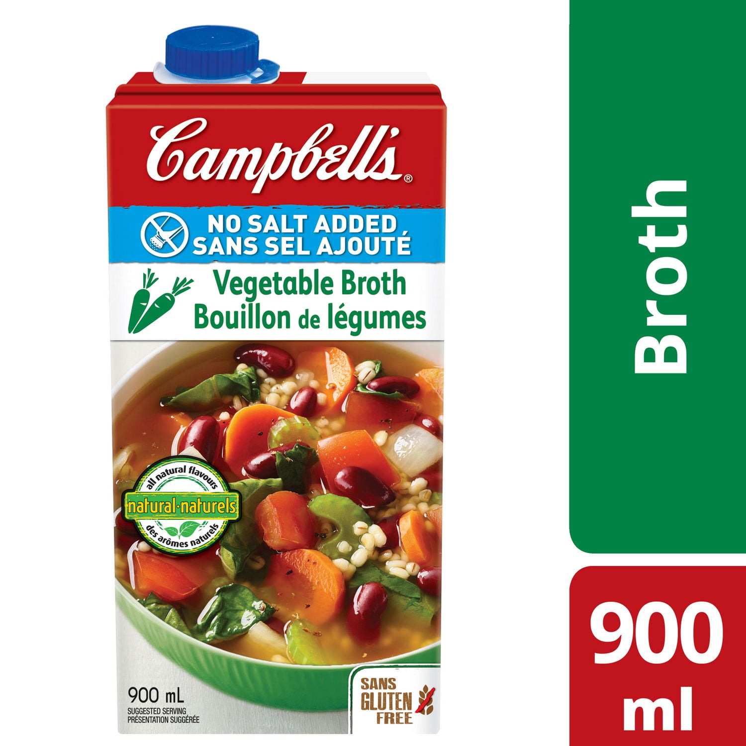 Campbell No Salt Added Natural Vegetable Broth Walmart Canada