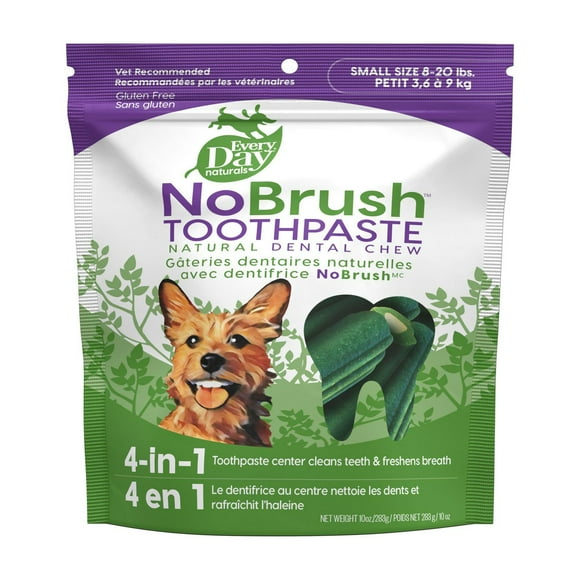 Every Day Naturals NoBrush Toothpaste Natural Dental Chews, 280g