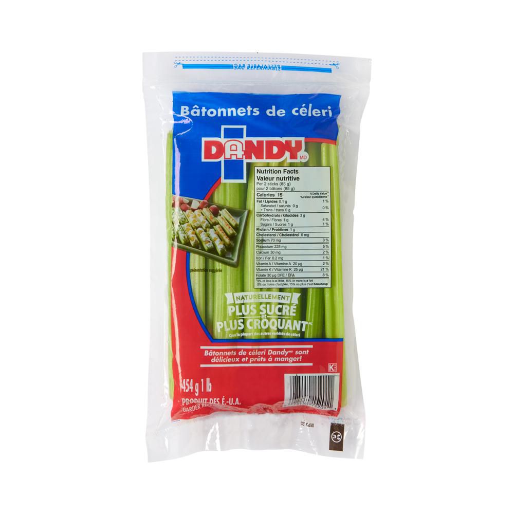 thumbnail image 3 of Celery Sticks 454g, Dandy Celery Sticks 1lb bag. Washed and ready to enjoy!, 3 of 3