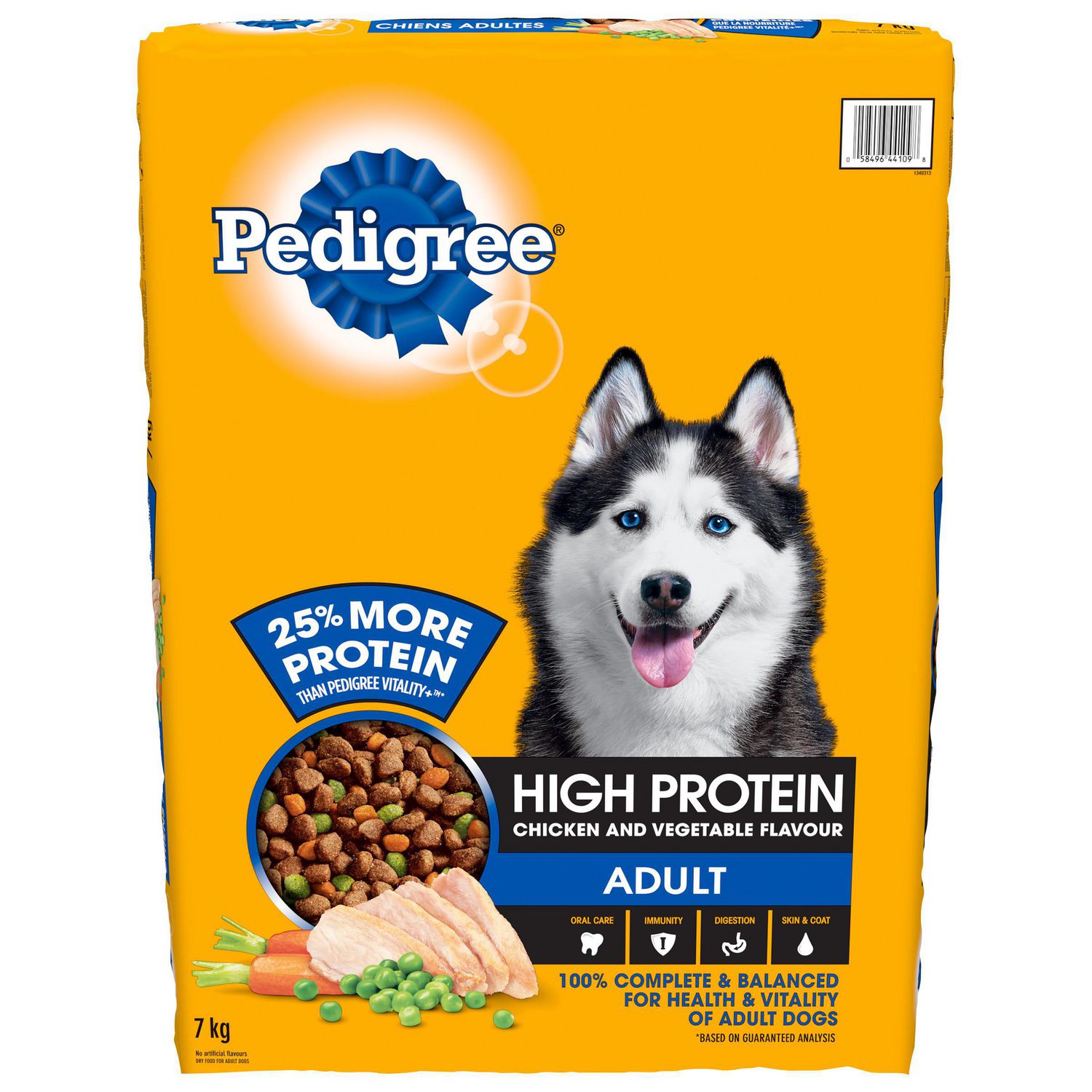 PEDIGREE High Protein Adult Dry Dog Food, Chicken and Vegetable Flavour