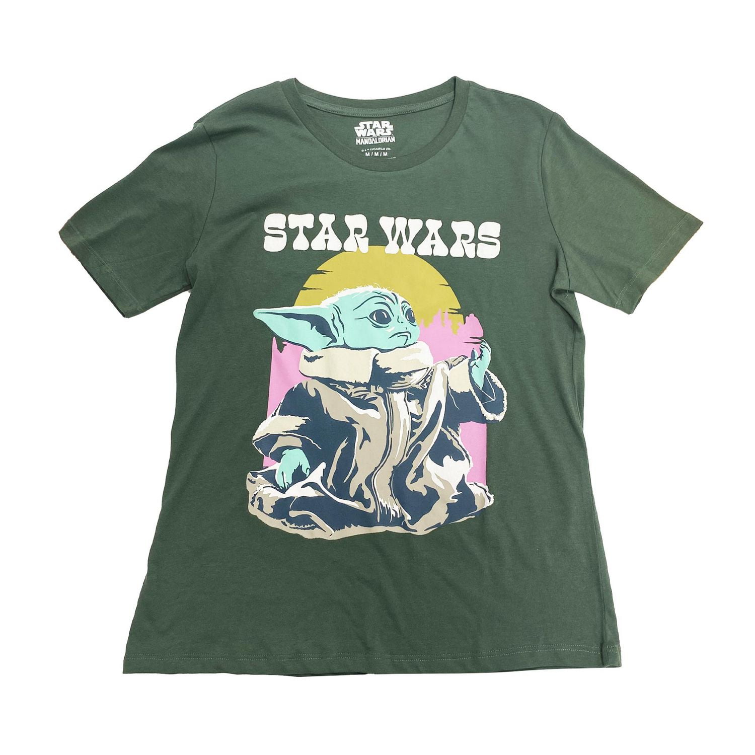 Star Wars The Mandalorian Ladies Grogu T-shirt à manches courtes Tailles: TP-TG