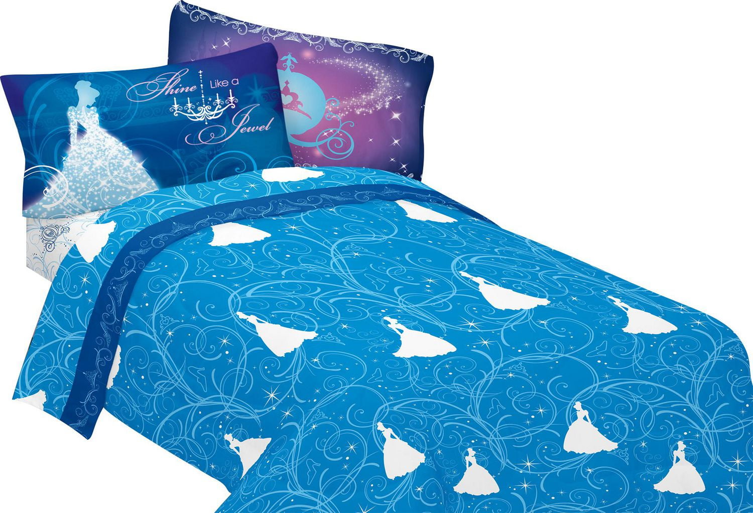 Cinderella "Night Sparkles" full sheet set Walmart Canada