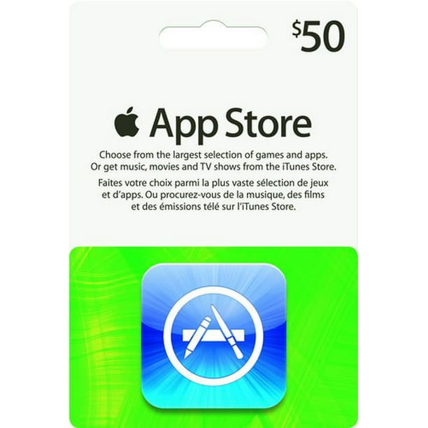 Carte iTunes Apps 50$