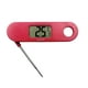 Un thermomètre compact pliable AccuChef, noir our rouge, modèle 2250 Enregistre la température interne – image 4 sur 9