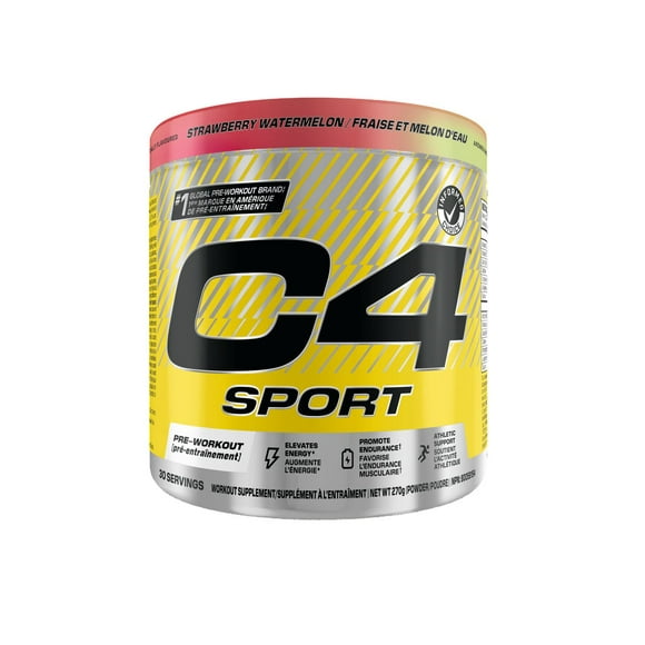 Cellucor C4 Sport Pre Workout Strawberry Watermelon 30 Servings, Performance and Energy 30 servings