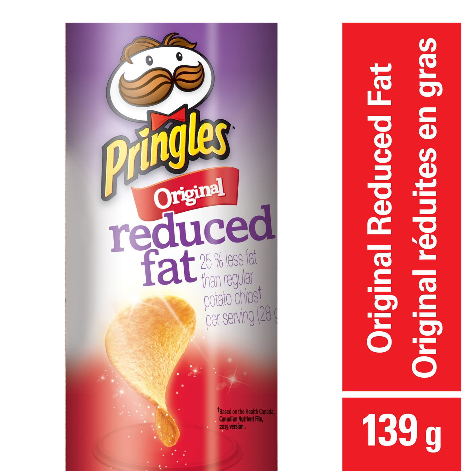 Pringles Reduced Fat Original Potato Chips G Walmart Canada