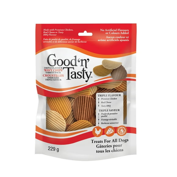 Good 'n' Tasty Wavy Chips 229g Dog Treats