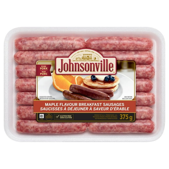 Johnsonville Maple Breakfast Sausage Links, 375g