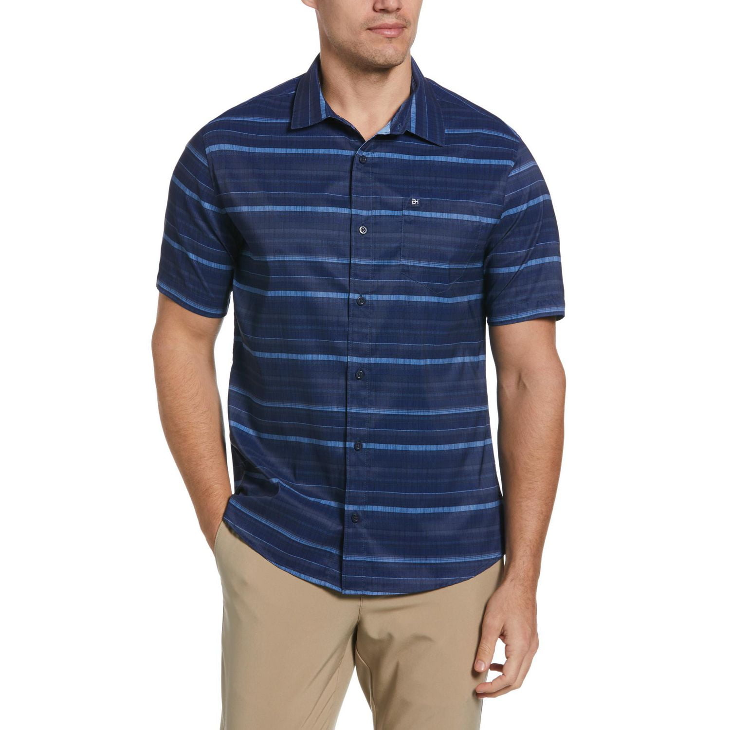 BH Men's Striped Button Down Woven Shirt