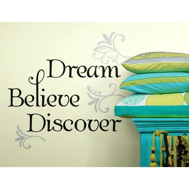 Dream, Discover, Believe Stickers Muraux